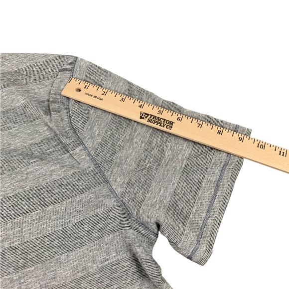 Shirt Reel Legends Short Sleeve Shirt NWT Grey White Stripped Size Large Po… - Picture 5 of 10